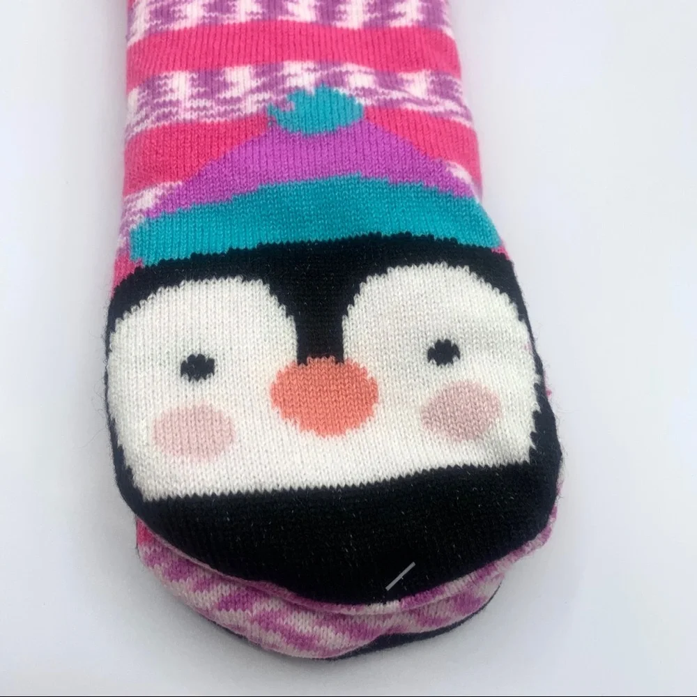 NWT Kookie Kritters Penguin Slipper Socks Toddler 7.5 - 3.5